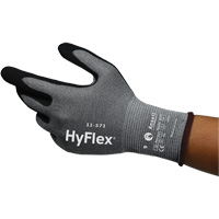 Gants anti-coupures HyFlex 11-571, Taille 5, Calibre 15, Rev&ecirc;tement Nitrile, Enveloppe en Nylon/PEHP/Spandex, ASTM ANSI niveau A4/EN 388 niveau D Southpoint Industrial Supply