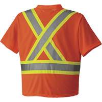 6979 Micro Mesh Traffic T-Shirt, X-Small, High Visibility Orange Southpoint Industrial Supply