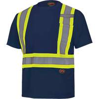 6992N Bird's-Eye Safety Shirt, Polyester, X-Small, Navy Blue Southpoint Industrial Supply