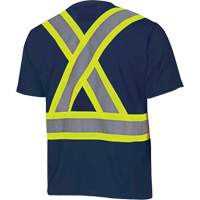 6992N Bird's-Eye Safety Shirt, Polyester, X-Small, Navy Blue Southpoint Industrial Supply