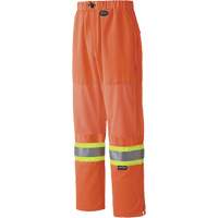 6001P Traffic Safety Pants, Polyester, X-Small, High Visibility Orange Southpoint Industrial Supply