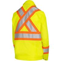 5999JW Women's Traffic Safety Jacket, Polyester, High Visibility Lime-Yellow, X-Small Southpoint Industrial Supply