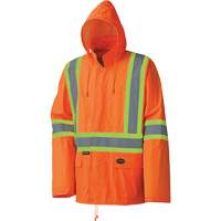 5598 Combinaison de pluie imperm&eacute;able et l&eacute;g&egrave;re, Polyester/PVC, Petit, Orange haute visibilit&eacute; Southpoint Industrial Supply