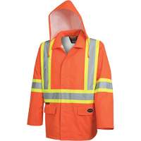5626 The Rock 300D Waterproof Safety Jacket, Polyester, High Visibility Orange, Small Southpoint Industrial Supply