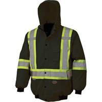5026 Waterproof 7-in-1 Bomber Jacket, Polyester, Black, X-Small Southpoint Industrial Supply