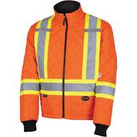 5015A Manteau matelass&eacute; pour cong&eacute;lateur, Polyester, Orange haute visibilit&eacute;, T-petit Southpoint Industrial Supply