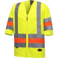 6019 Chandail de circulation &agrave; manches courtes  Qu&eacute;bec, Polyester, T-petit, Jaune lime haute visibilit&eacute; Southpoint Industrial Supply