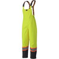 5405 Salopettes imperm&eacute;ables 300D Trilobal antid&eacute;chirure, Polyester, T-petit, Jaune lime haute visibilit&eacute; Southpoint Industrial Supply