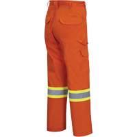 4462 Bright Safety Cargo Pants with Startech&reg; Tape, Cotton, 30, High Visibility Orange Southpoint Industrial Supply