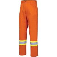 4461 Ultra-Cool Safety Pants, Cotton, 30, High Visibility Orange Southpoint Industrial Supply