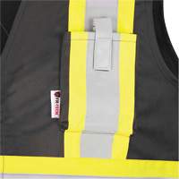 7729 FR-Tech&reg; Flame-Resistant Arc Safety Vest, Small, Black, 10 cal/cm² Southpoint Industrial Supply