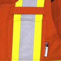 7712 FR-Tech&reg; Flame-Resistant Overalls, Small, High Visibility Orange Southpoint Industrial Supply