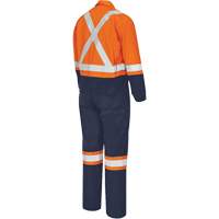 7702BB Combinaison de s&eacute;curit&eacute; FR-Tech 2 tons, Taille 36, Bleu marin/Orange, 10 cal/cm² Southpoint Industrial Supply