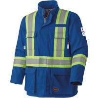 5523 Flame-Resistant Safety Parka, Small, Royal Blue, 58 cal/cm² Southpoint Industrial Supply