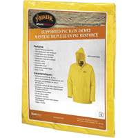 577J Rain Jacket, Polyester/PVC, Small, Yellow Southpoint Industrial Supply