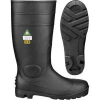 Safety Boots, PVC, Steel Toe, Size 10 SHE679 | Southpoint Industrial Supply