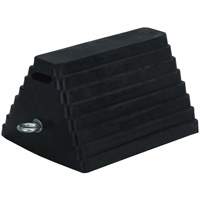 Double-Sided Wheel Chock, 6" x 8", Black SHE792 | Southpoint Industrial Supply