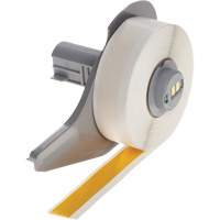 All-Weather Permanent Adhesive Label Tape, Vinyl, Yellow, 0.5" Width Southpoint Industrial Supply