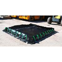 Ultra-Containment Berm&reg;, 179 US gal. Capacity, 4' W x 6' L x 12" H, Stake Wall Southpoint Industrial Supply