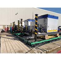 Ultimate Copolymer 2000 Ultra-Containment Berm&reg;, 179 US gal. Capacity, 4' W x 6' L x 12" H, Hinge Bracket Southpoint Industrial Supply