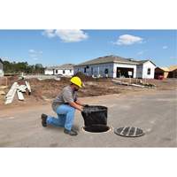 Bac de r&eacute;tention rond Ultra-Drain Guard avec orifice de trop-plein, Huile & s&eacute;diments, 22" - 25" lo x 22" - 25" la Southpoint Industrial Supply