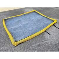 Small Ultra-Filter Pad, 0.8 US gal. Capacity, 2.5' W x 2' L x 3" H, Foam Wall Southpoint Industrial Supply