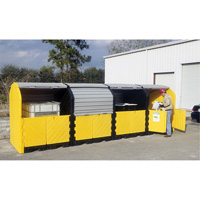 P16 Plus Ultra-Hard Top Spill Pallets&reg; without Drain, 250" L x 79" W x 62" H, 9000 lbs. Load Capacity Southpoint Industrial Supply