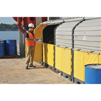 P16 Plus Ultra-Hard Top Spill Pallets&reg; without Drain, 250" L x 79" W x 62" H, 9000 lbs. Load Capacity Southpoint Industrial Supply
