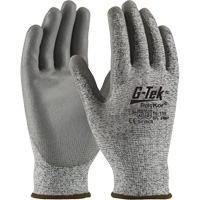 Gants r&eacute;sistants aux coupures G-Tek en tricot sans couture, Taille T-petit, Calibre 13, Rev&ecirc;tement Polyur&eacute;thane, Enveloppe en PolyKor, ASTM ANSI niveau A2/EN 388 niveau B Southpoint Industrial Supply