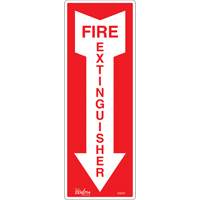 Enseigne Fire Extinguisher, 5" x 14", Vinyle, Anglais avec pictogramme Southpoint Industrial Supply