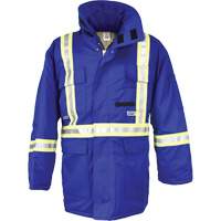 Avenger Flame Resistant Insulated Parka, Small, Royal Blue SHG776 | Southpoint Industrial Supply