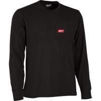 Gridiron™ Long-Sleeved Pocket-T-Shirt, Men's, Small, Black SHG901 | Southpoint Industrial Supply
