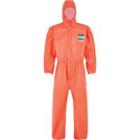 MicroMax&reg; NS Coverall with Elastic Hood, Cuffs, Waist & Ankles, Small, Orange, Microporous Southpoint Industrial Supply
