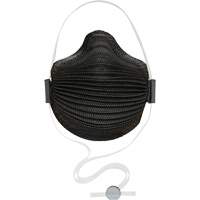 AirWave M Series Black Disposable Masks with SmartStrap<sup>®</sup> & Nose Flange, N95, NIOSH Certified, Medium/Large SHH514 | Southpoint Industrial Supply
