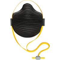 AirWave M Series Black Disposable Masks with SmartStrap<sup>®</sup> & Full Foam Flange, N95, NIOSH Certified, Medium/Large SHH516 | Southpoint Industrial Supply