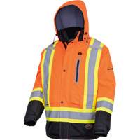5407 Manteau de s&eacute;curit&eacute; imperm&eacute;able, isol&eacute;e et chauff&eacute;e, Hommes, Petit, Orange haute visibilit&eacute; Southpoint Industrial Supply