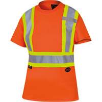 6948 T-shirt de s&eacute;curit&eacute; en il-de-perdrix pour femme, Polyester, T-petit, Orange haute visibilit&eacute; Southpoint Industrial Supply