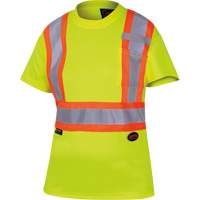 6949 T-shirt de s&eacute;curit&eacute; en il-de-perdrix pour femme, Polyester, T-petit, Jaune lime haute visibilit&eacute; Southpoint Industrial Supply