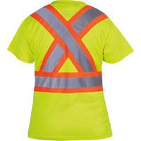6949 T-shirt de s&eacute;curit&eacute; en il-de-perdrix pour femme, Polyester, T-petit, Jaune lime haute visibilit&eacute; Southpoint Industrial Supply