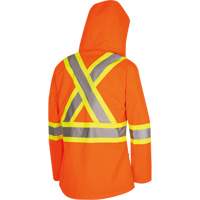 5626W Parka matelass&eacute; de s&eacute;curit&eacute; 300D The Rock, Polyester/Polyur&eacute;thane, Orange haute visibilit&eacute;, T-petit Southpoint Industrial Supply