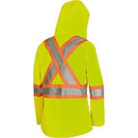 5628W Parka matelass&eacute; de s&eacute;curit&eacute; 300D The Rock, Polyester/Polyur&eacute;thane, Jaune lime haute visibilit&eacute;, T-petit Southpoint Industrial Supply