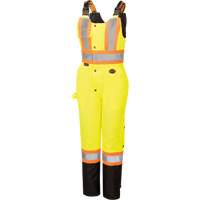 5041BBW Combinaison de s&eacute;curit&eacute; imperm&eacute;able haute visibilit&eacute; pour femmes, Polyester, T-petit, Noir/Jaune lime haute visibilit&eacute; Southpoint Industrial Supply