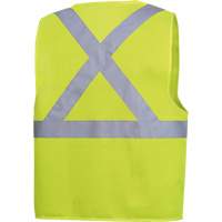 Safety Vest with 2" Tape, High Visibility Lime-Yellow, 4X-Large, Polyester, CSA Z96 Class 2 - Level 2 SHI027 | Southpoint Industrial Supply