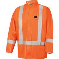 5990J Super Heavy-Duty FR/Arc Resistant Safety Rain Jacket, Small, High Visibility Orange, 11 cal/cm² Southpoint Industrial Supply