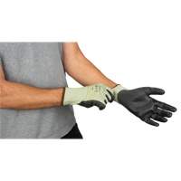 Eco-Friendly Seamless Cut-Resistant Gloves, Size 10, 13 Gauge, Polyurethane Coated, HPPE/RPET Shell, ASTM ANSI Level A4 Southpoint Industrial Supply