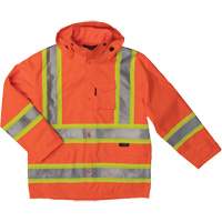 Manteau de s&eacute;curit&eacute; imperm&eacute;able en tissu ind&eacute;chirable Ripstop, Polyester, T-petit, Orange haute visibilit&eacute; Southpoint Industrial Supply