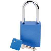Lockout Padlock, Safety Padlock, Keyed Different, Aluminum, 1-1/2" Width Southpoint Industrial Supply