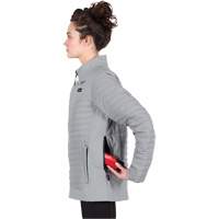 Manteau chauffant M12 Axis avec pile, Femmes, Petit, Gris Southpoint Industrial Supply