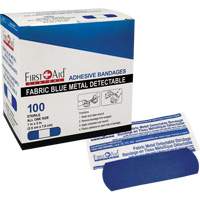 Bandages, Rectangular/Square, 3", Fabric Metal Detectable, Non-Sterile SHJ433 | Southpoint Industrial Supply
