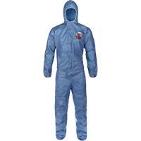 Hooded Coveralls, Large, Blue, MicroMax&reg; VP Southpoint Industrial Supply